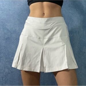 White Pleated Mini Skort Tekgear